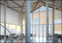 Rendu 3d intérieur du Pôle Image EESI à Angoulême