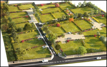 Rendu 3d chaleureux pour projet de lotissement à Olivet, près d'Orléans