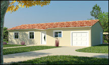 Perspective 3d pour pavillon traditionnel
